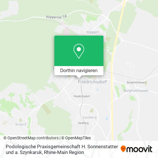 Podologische Praxisgemeinschaft H. Sonnenstatter und a. Szynkaruk Karte