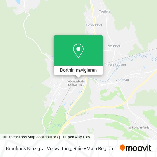 Brauhaus Kinzigtal Verwaltung Karte
