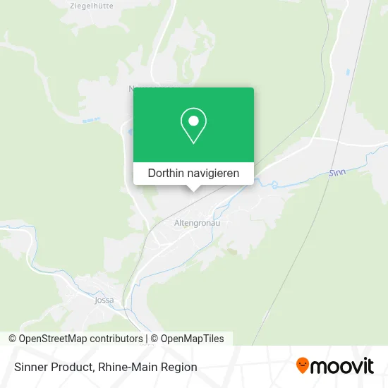 Sinner Product Karte