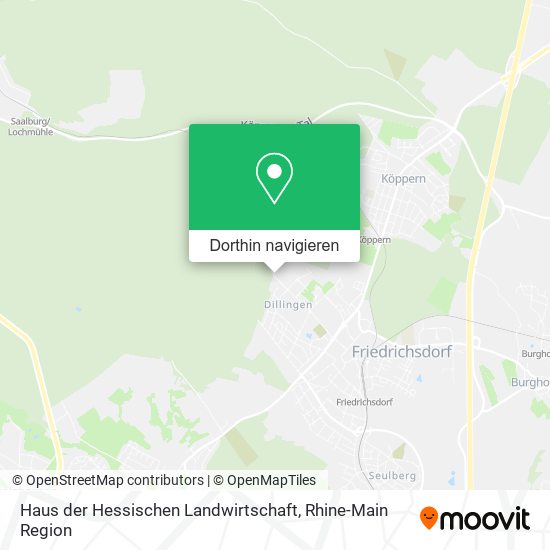 Haus der Hessischen Landwirtschaft Karte