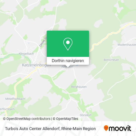 Turbo's Auto Center Allendorf Karte