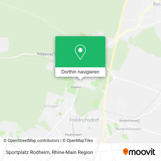 Sportplatz Rodheim Karte