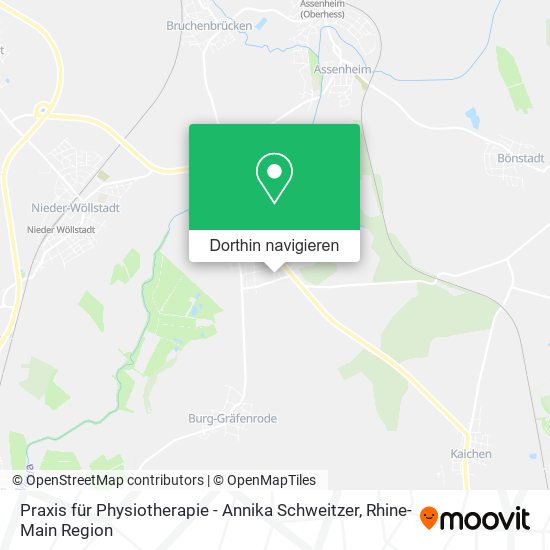 Praxis für Physiotherapie - Annika Schweitzer Karte