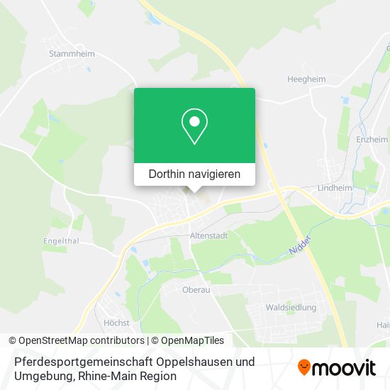 Pferdesportgemeinschaft Oppelshausen und Umgebung Karte