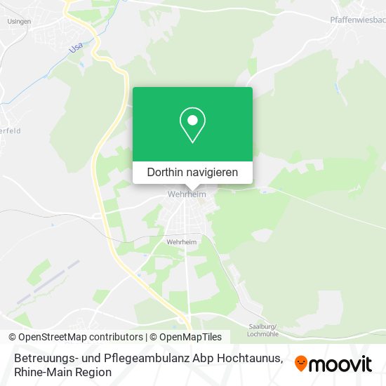 Betreuungs- und Pflegeambulanz Abp Hochtaunus Karte