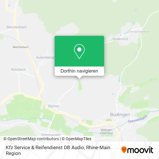 Kfz Service & Reifendienst DB Audio Karte