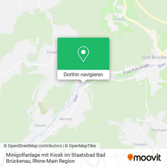 Minigolfanlage mit Kiosk im Staatsbad Bad Brückenau Karte