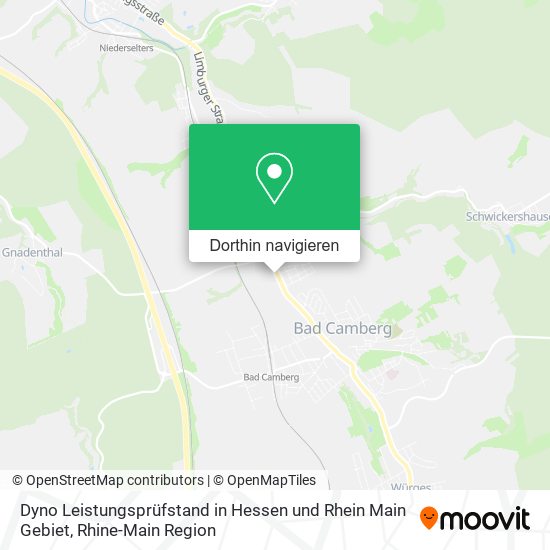 Dyno Leistungsprüfstand in Hessen und Rhein Main Gebiet Karte