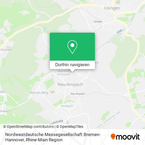Nordwestdeutsche Messegesellschaft Bremen-Hannover Karte