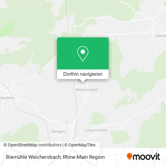 Biemühle Weichersbach Karte