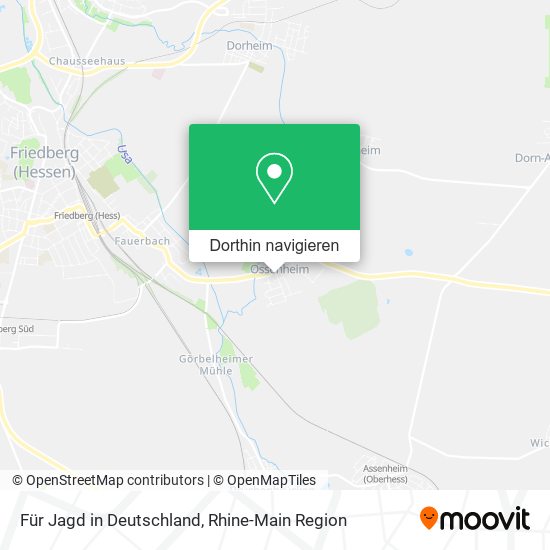 Für Jagd in Deutschland Karte