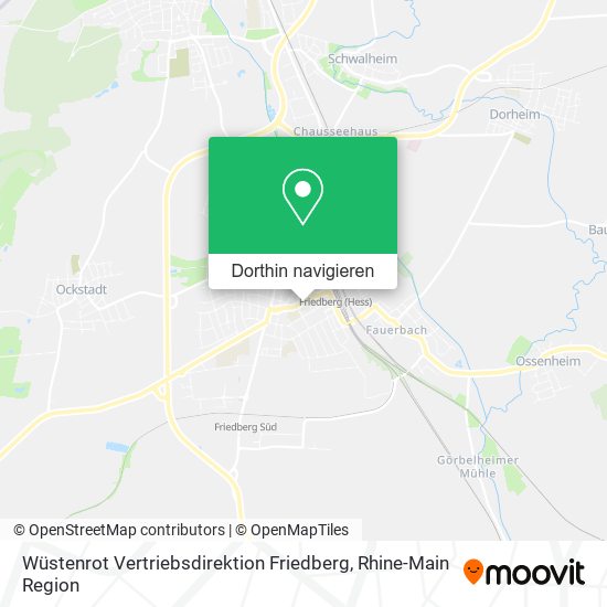 Wüstenrot Vertriebsdirektion Friedberg Karte