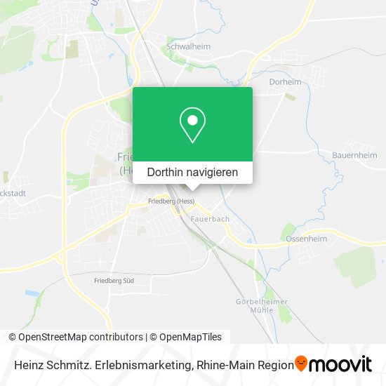 Heinz Schmitz. Erlebnismarketing Karte