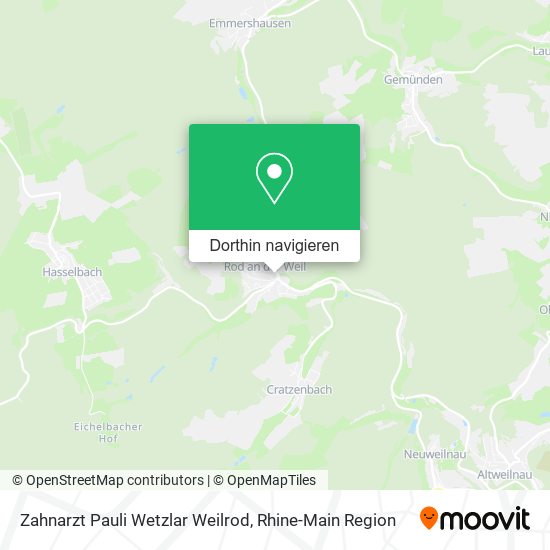 Zahnarzt Pauli Wetzlar Weilrod Karte