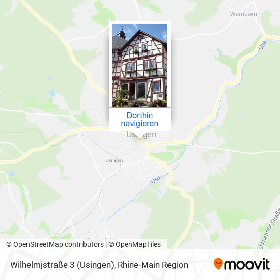 Wilhelmjstraße 3 (Usingen) Karte