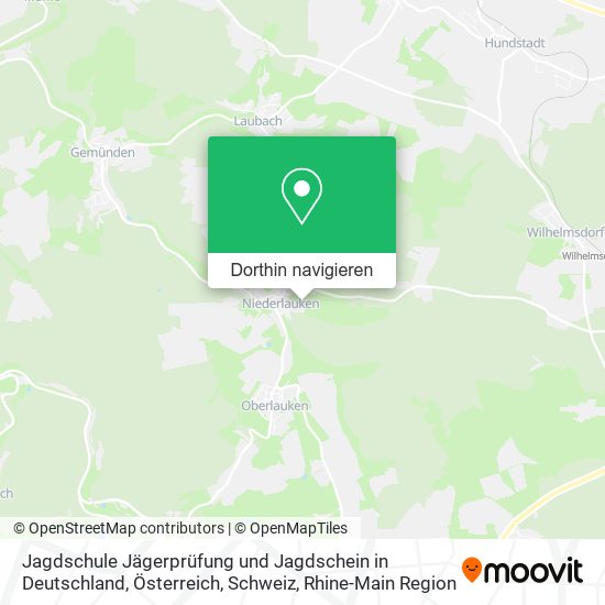 Jagdschule Jägerprüfung und Jagdschein in Deutschland, Österreich, Schweiz Karte