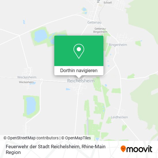 Feuerwehr der Stadt Reichelsheim Karte