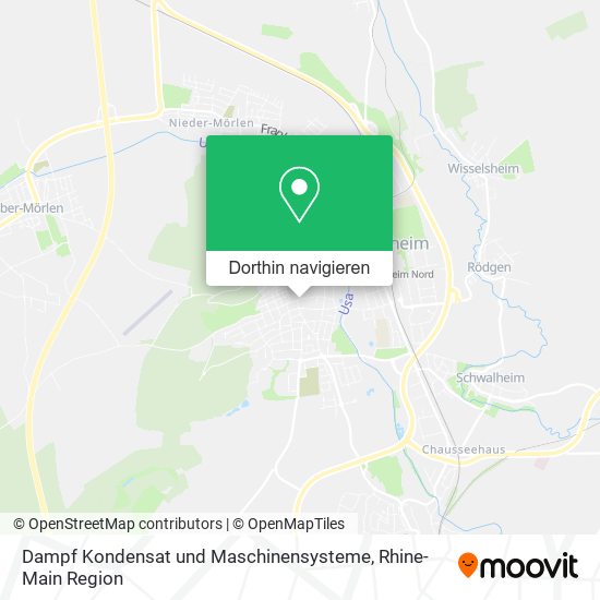Dampf Kondensat und Maschinensysteme Karte
