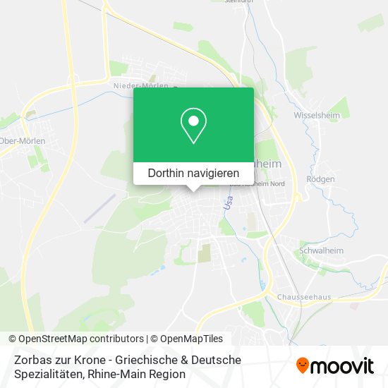 Zorbas zur Krone - Griechische & Deutsche Spezialitäten Karte