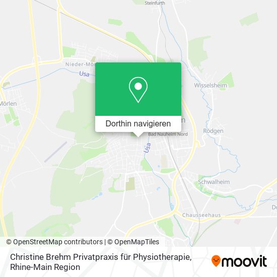 Christine Brehm Privatpraxis für Physiotherapie Karte