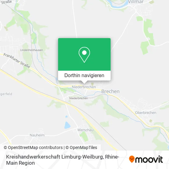 Kreishandwerkerschaft Limburg-Weilburg Karte
