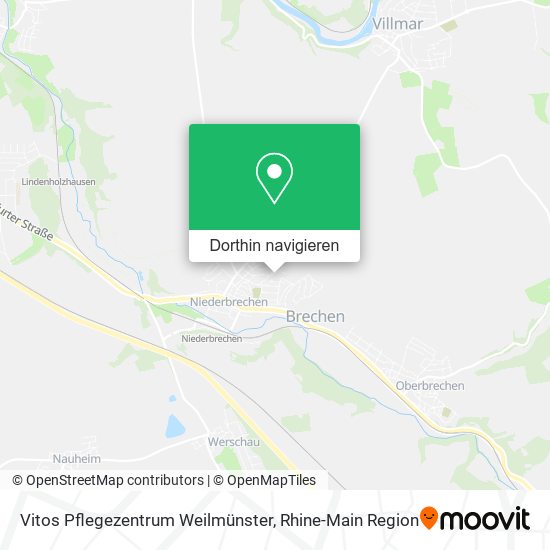 Vitos Pflegezentrum Weilmünster Karte