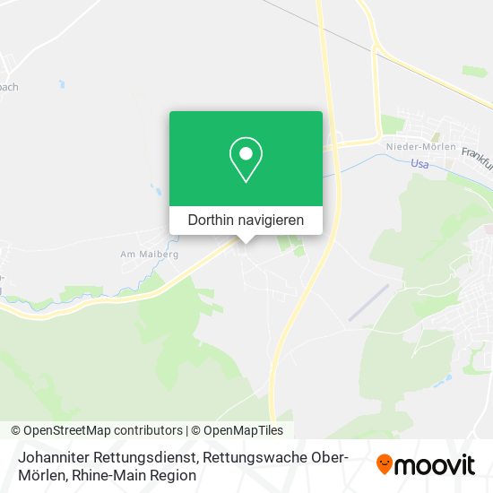 Johanniter Rettungsdienst, Rettungswache Ober-Mörlen Karte
