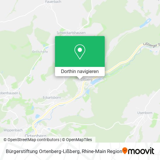 Bürgerstiftung Ortenberg-Lißberg Karte