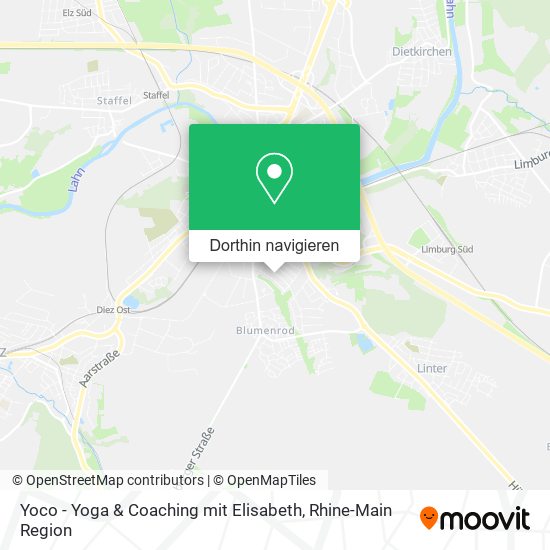 Yoco - Yoga & Coaching mit Elisabeth Karte