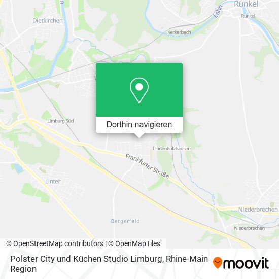 Polster City und Küchen Studio Limburg Karte