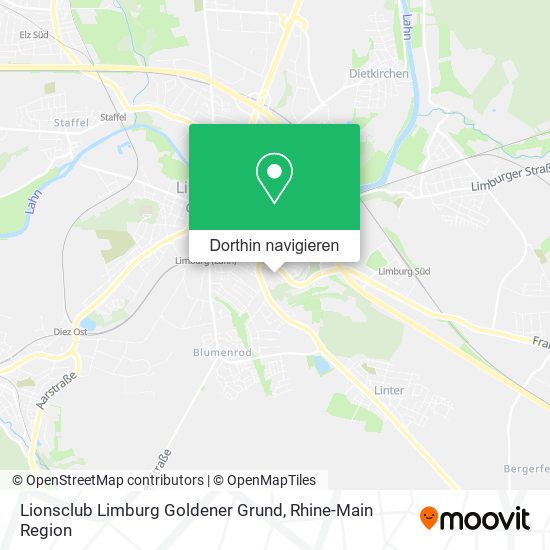 Lionsclub Limburg Goldener Grund Karte