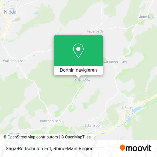 Saga-Reitschulen Est Karte