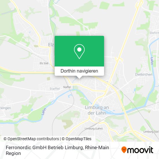Ferronordic GmbH Betrieb Limburg Karte