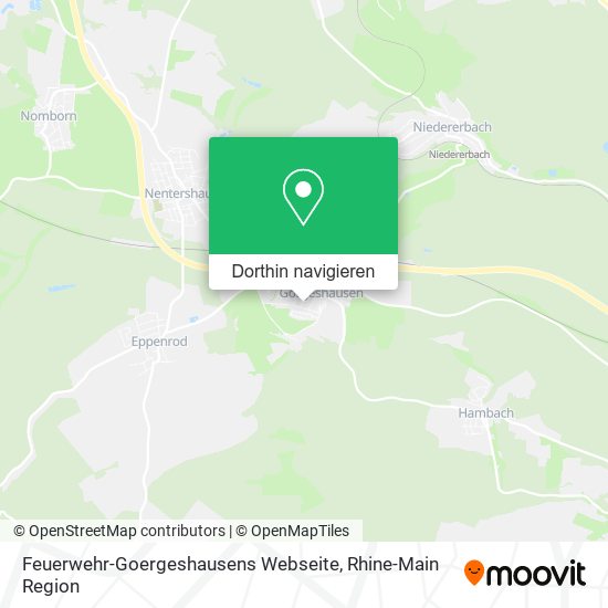 Feuerwehr-Goergeshausens Webseite Karte