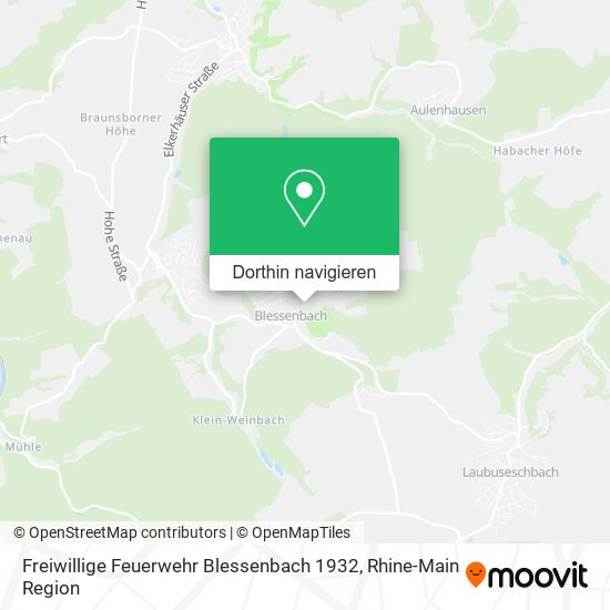 Freiwillige Feuerwehr Blessenbach 1932 Karte