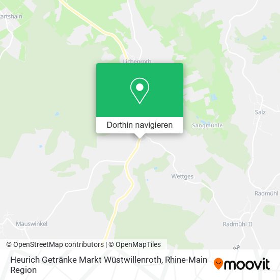 Heurich Getränke Markt Wüstwillenroth Karte