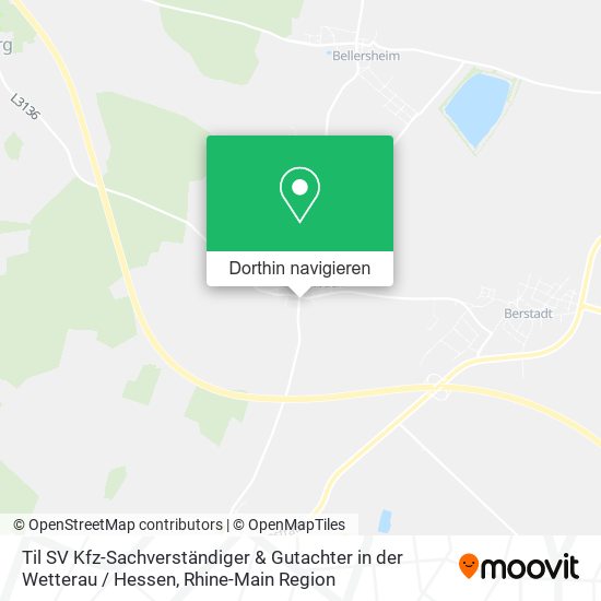 Til SV Kfz-Sachverständiger & Gutachter in der Wetterau / Hessen Karte