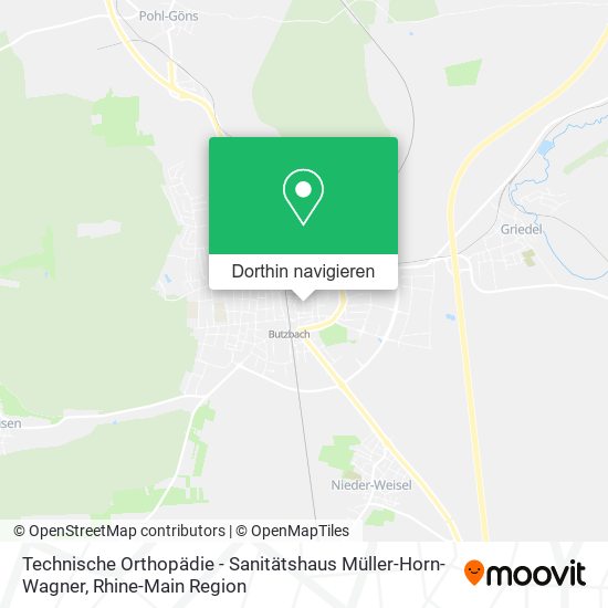 Technische Orthopädie - Sanitätshaus Müller-Horn-Wagner Karte