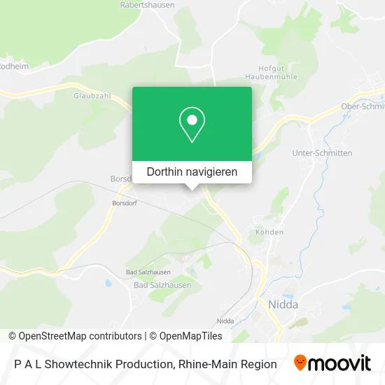 P A L Showtechnik Production Karte