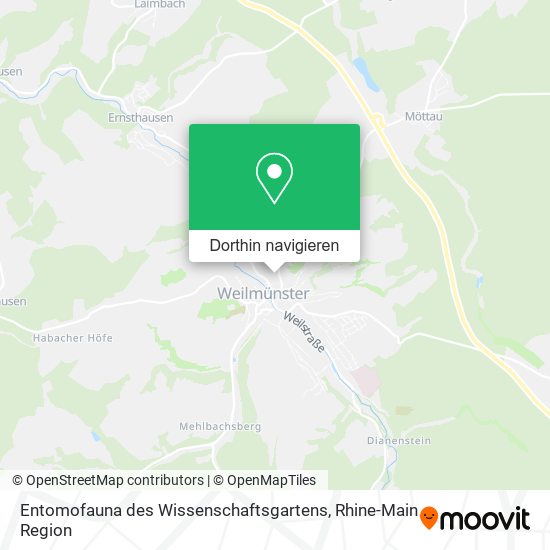 Entomofauna des Wissenschaftsgartens Karte