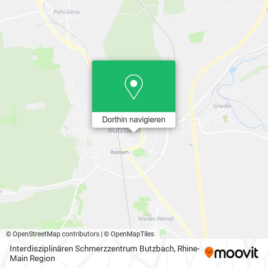Interdisziplinären Schmerzzentrum Butzbach Karte