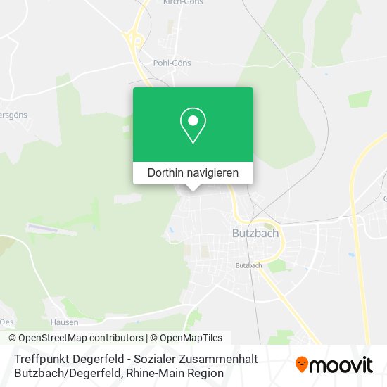 Treffpunkt Degerfeld - Sozialer Zusammenhalt Butzbach / Degerfeld Karte