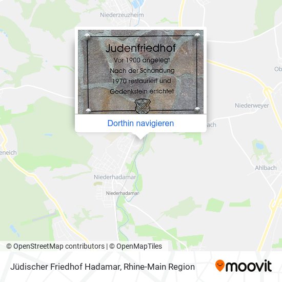 Jüdischer Friedhof Hadamar Karte