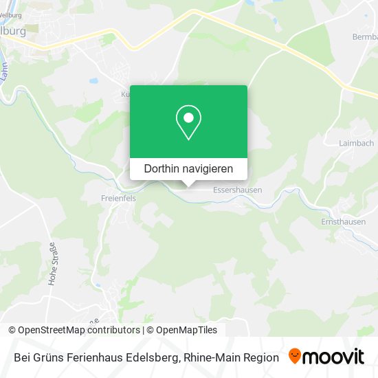 Bei Grüns Ferienhaus Edelsberg Karte
