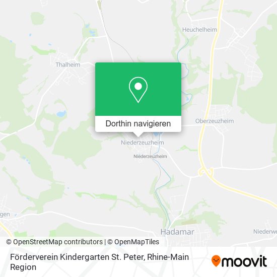 Förderverein Kindergarten St. Peter Karte