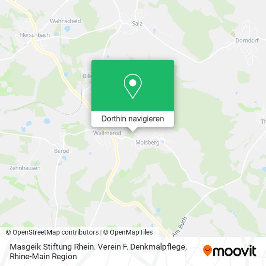 Masgeik Stiftung Rhein. Verein F. Denkmalpflege Karte