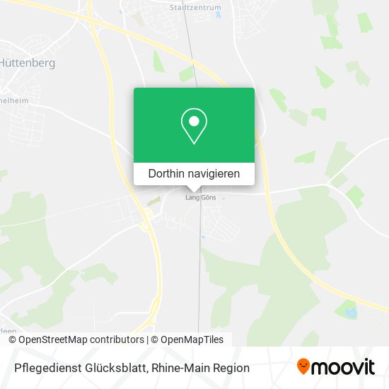 Pflegedienst Glücksblatt Karte