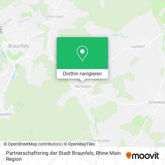 Partnerschaftsring der Stadt Braunfels Karte
