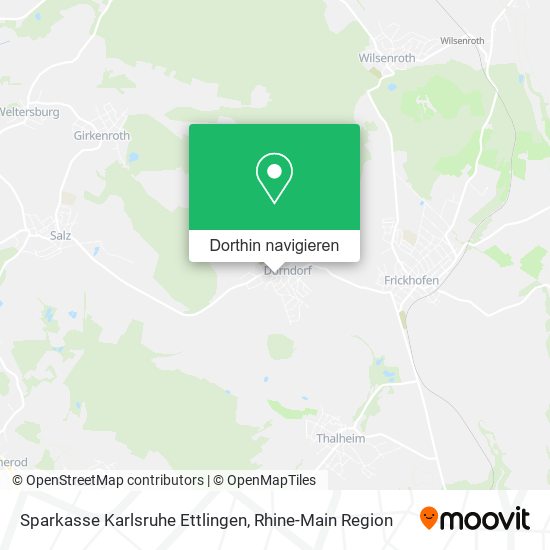 Sparkasse Karlsruhe Ettlingen Karte