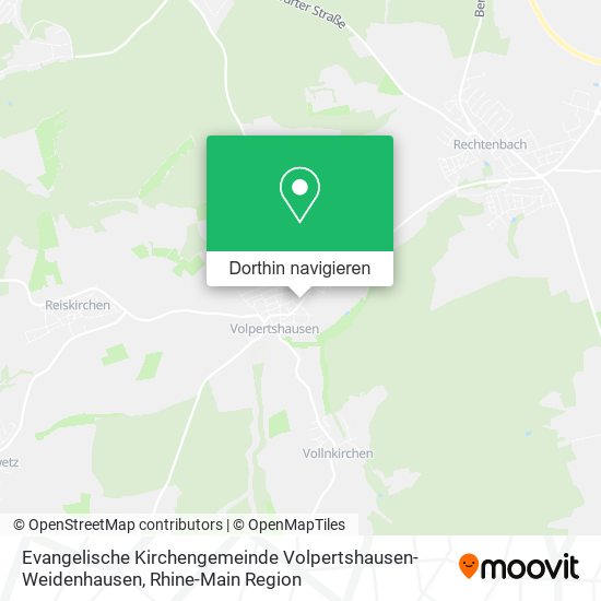 Evangelische Kirchengemeinde Volpertshausen-Weidenhausen Karte